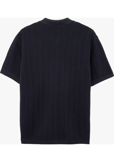 Koton Regular Fit Dokulu Pamuklu Polo Yaka Kısa Kollu Düğmeli Triko Tişört Lacivert 6sam70047ht Koton Regular Fit Dokulu Pamuklu Polo Yaka Kısa Kollu Düğmeli Triko Tişört Lacivert 6sam70047ht