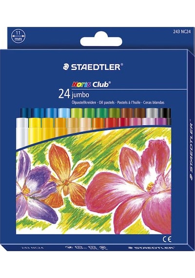 Staedtler Noris Clup Jumbo Yağlı Pastel Boya 24 Renk 243 Nc24 N11.1094
