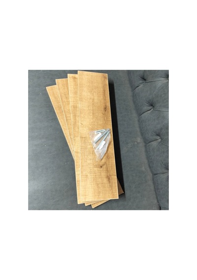 Duvar Rafı Uçan Raf Ölçü. 60x15 3lü. Koyu Renkli Sunta Lam 1.8 Mm. Gizli Raf Tutucular Dahil Delikleri Delinmiş Olarak. Kahverengi - 927581800 Kahverengi