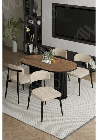 Avvio Egos Bohem Ayak Siyah Polo Sandalye 80x140 Mutfak Masa Sandalye Takımı Akçaağaç Avvio Egos Bohem Ayak Siyah Polo Sandalye 80x140 Mutfak Masa Sandalye Takımı Akçaağaç