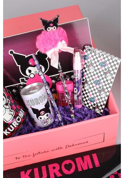 Dekomus Gift Box Özel Kutulu Lisanslı 9 Parça Kırtasiye Seti, Resim Defteri, Mor