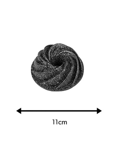 11 Cm Rüzgar Gülü Döküm Mini Kek Kalıbı Porsiyonluk Kaydırmaz Taban Siyah