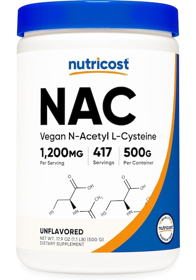 Nutricost N-acetyl L-cysteine N.a.c Antioxidants Powder 500 Gram 417 Servis Aromasız