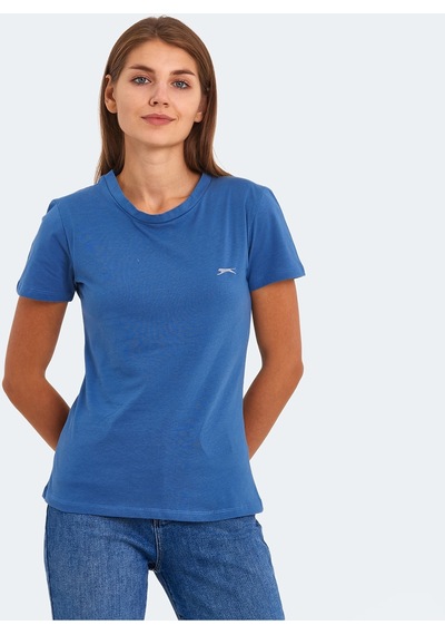 Slazenger KORNELI I Kadın Slim Fit Indigo Tişört