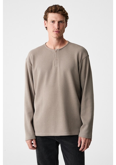 Grımelange Renew Erkek Organik Pamuklu Bisiklet Yaka Yarım Patlı Düğmeli Regular Vizon Sweatshirt Vizon Grımelange Renew Erkek Organik Pamuklu Bisiklet Yaka Yarım Patlı Düğmeli Regular Vizon Sweatshirt Vizon