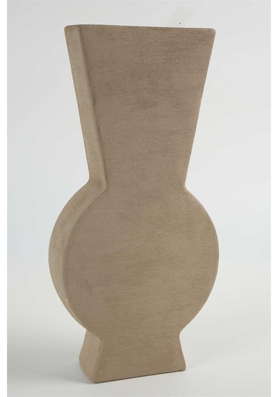 Vitale Lidya Terakota Geometrik Uzun Vazo 18.5 6.5 Cm Ak.kk0024 Renkli