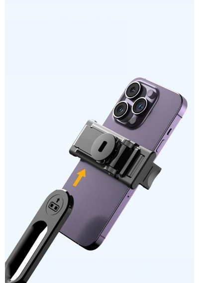Mobil Stant Pratik Ayak Görüntü Aracı Tripod Çok Amaçlı Kumandalı Selfie Çubuğu C13 Siyah