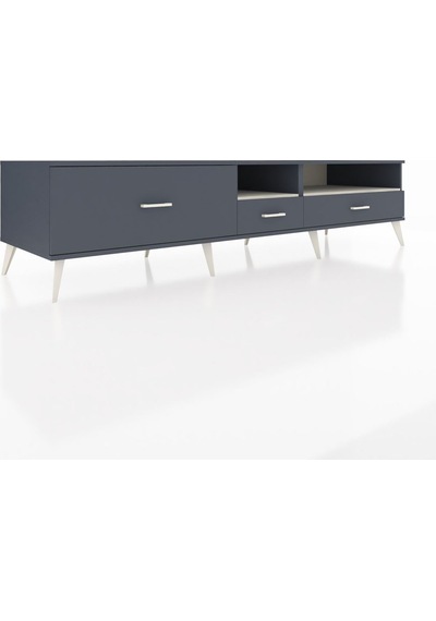 Kronos Tv Ünitesi 2 Raflı 3 Çekmeceli 220x59x51 Antrasit-aytaşı/antrasit Aytası/antrasıt - Antrasıt Kronos Tv Ünitesi 2 Raflı 3 Çekmeceli 220x59x51 Antrasit-aytaşı/antrasit Aytası/antrasıt - Antrasıt