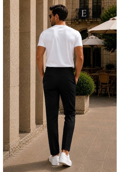 Danger Erkek Premium Poliamid Kumaş Comfort Fit Jogger Siyah Pantolon - 252dngr