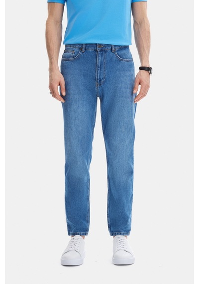 Back And Bond Açık Lacivert Tapered Fit Denim Pantolon Çok Renkli