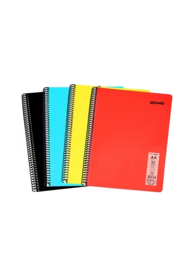 Mynote Flex Neon Defter A4 80 Sayfa 4'Lü Defter Seti (2 Kareli + 2 Çizgili)