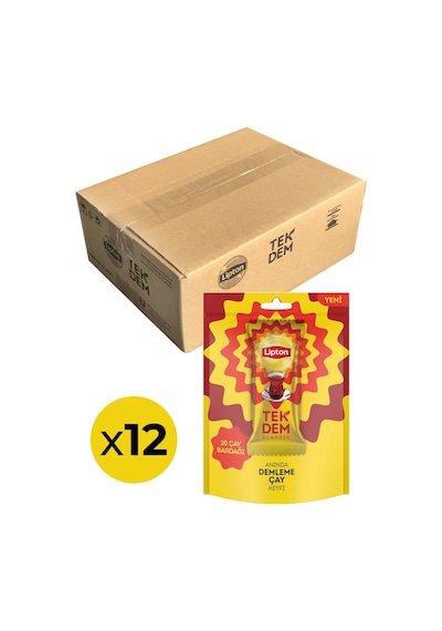 Lipton Anında Çay Tek Dem Klasik 12 x 10'lu