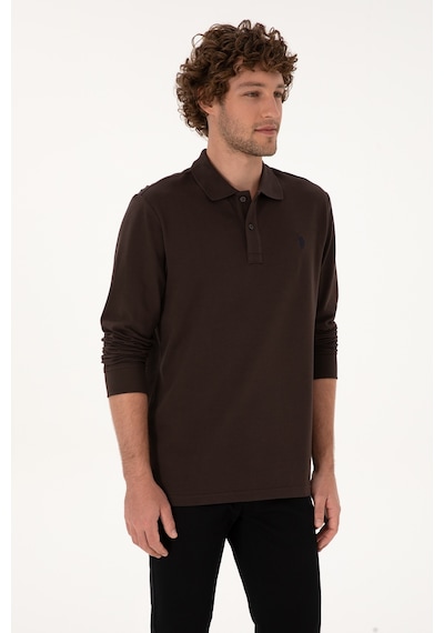 U.s. Polo Assn. Erkek Koyu Kahverengi Sweatshirt 50307688-vr084 Koyu Kahverengi