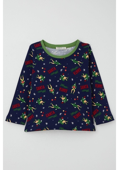 Breeze Erkek Bebek Pijama Takımı Eğlenceli Noel Baba Desenli 9 Ay-3 Yaş, Lacivert Lacivert Breeze Erkek Bebek Pijama Takımı Eğlenceli Noel Baba Desenli 9 Ay-3 Yaş, Lacivert Lacivert