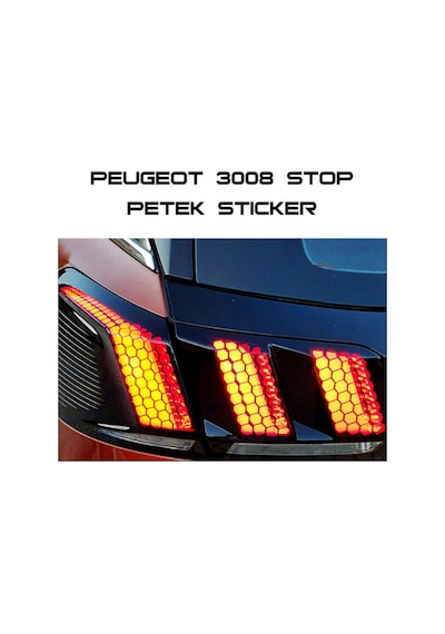 Peugeot 3008 Stop Stıcker