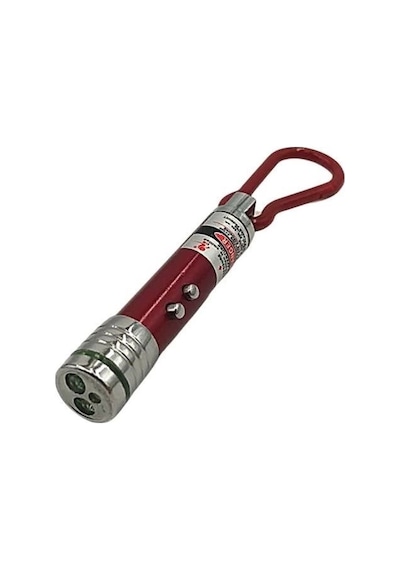3 Fonksiyonlu Kırmızı Beyaz Işıklı Led Lazer Kedi Köpek Oyuncak Anahtarlık - 1 Adet Stokta Olan Renk Gönderilir Çok Renkli