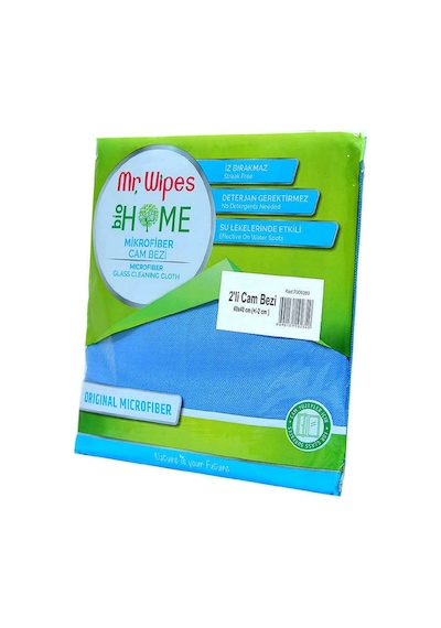 Farmasi Mr Wipes 2'li Cam Bezi Mavi 40 x 40 CM