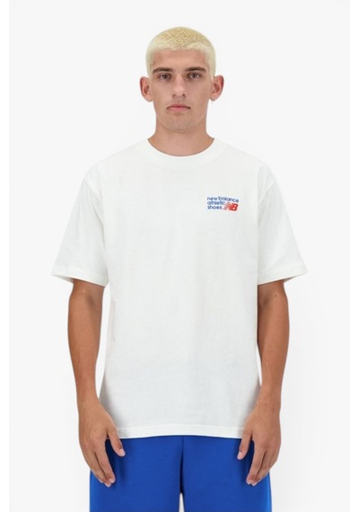 New Balance Mnt3434 Erkek Krem T-shirt - Mnt3434