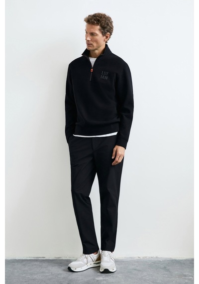Lufian Chase Erkek Sweatshirt 112030213 Siyah