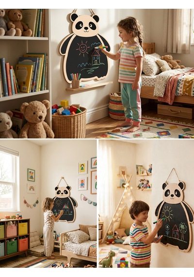 Ncpuzzles Panda Yazı Tahtası Çok Renkli