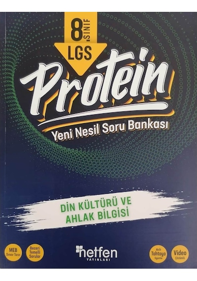 Netfen 8.Sınıf Lgs Protein Din Kültürü Soru Bankası