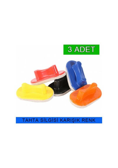 3 Adet Yazı Tahta Silgisi