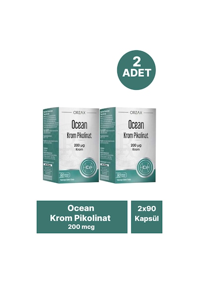 Ocean Krom Pikolinat 200 Mcg 90 Kapsül 2 Adet