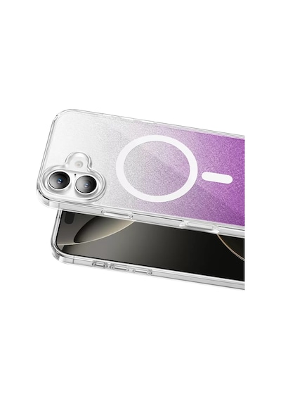 Onegif Apple İphone 16 Sora Simli Magsafe Kapak - Mor
