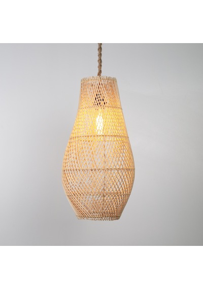 Lena Modern Avize E27 12w 25cm Rattan Doğal Dorbien-slb-8019 Çok Renkli