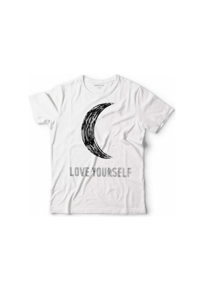 Love Yourself Kendin Sev Yarım Ay Çocuk Tişört 001