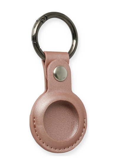 Buğz Airtag Anahtarlık Deri Kılıf - Rose Gold - 100