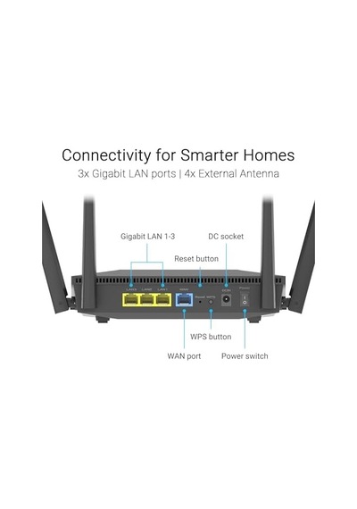 Asus Rt-ax52 Pro Ax3000 Wifi6 Dual-band Extendable Router