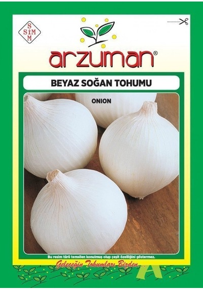 Arzuman Beyaz Soğan Tohumu 1250 Adet Tohum