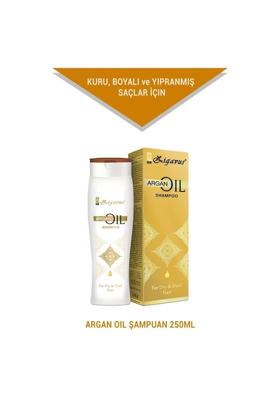 Zigavus Kuru Boyalı ve Yıpranmış Saçlar için Argan Yağı Ekstraklı Şampuan