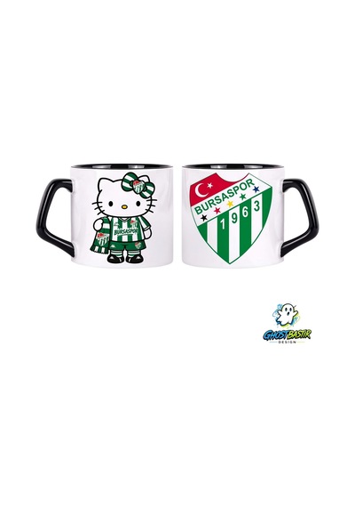 Ghostbastır Design Bursaspor Hello Kitty Kupa Bardak Tek Adet 0973 çok renkli