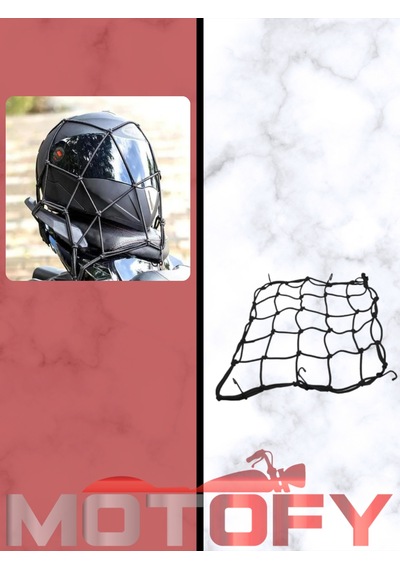 Çengelli Kask Filesi Siyah