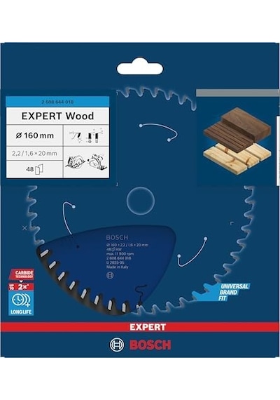 2608644016 Dairesel Testere Bıçağı Expert For Wood, Mavi, 2608644018, 0 Watts, 0 Volts