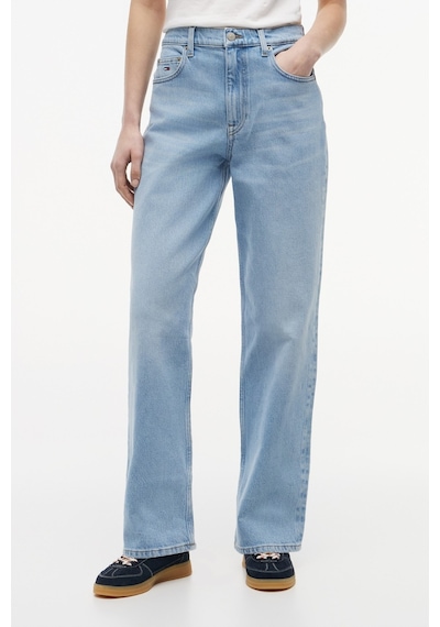 Tommy Hilfiger Layla Yüksek Bel Düz Kesim Kadın Jean Bj0111-16253 Açık Mavi