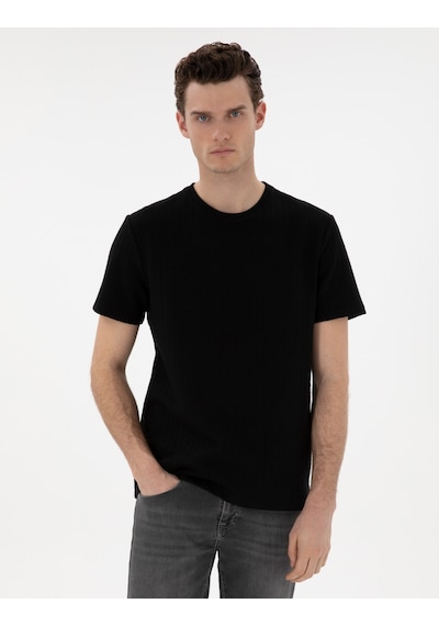 Pierre Cardin Erkek Siyah Tişört 50302581-vr046 Siyah