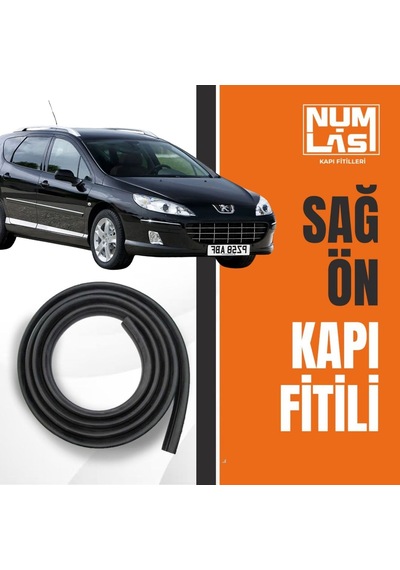 Peugeot 407 Station Wagon Sağ Ön Kapı Fitili-a Kalite-numlas-nm3514