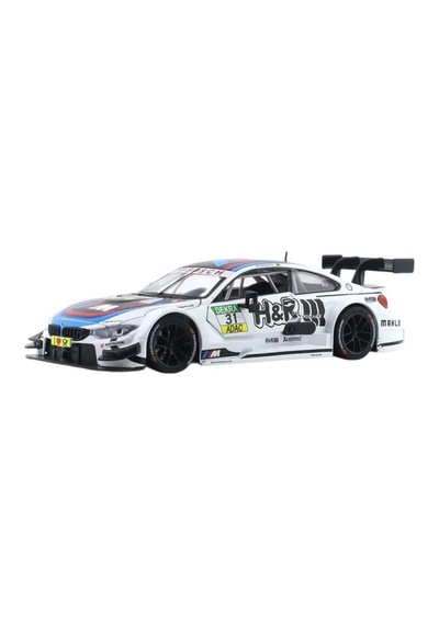 1:24 Ölçek Bmw M4 Dtm Beyaz Diecast Metal Model Araba Açılabilir Kapı Ve Kaput Çok Renkli