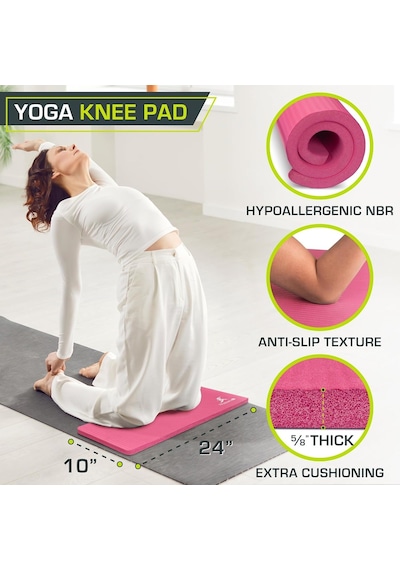 Prosourcefit Yoga Diz Pedleri Ve Dirsek Yastıkları, Yoga, Pilates, Zemin Antrenmanı İçin Standart Matlar Çok Renkli