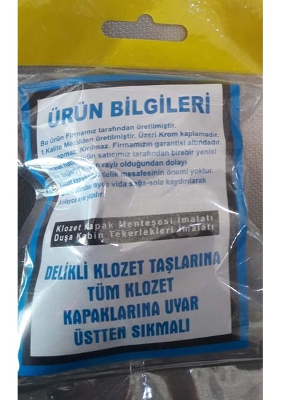 Klozet Kapak Vidası - Metal Üstten Sıkma - İyisi 0 Diğer
