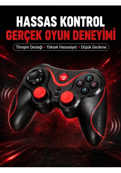 Profesyonel Oyuncu Kablosuz Gamepad Çoklu Cihaz Desteği Diğer