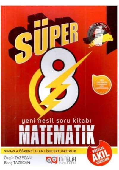 Süper 8 Matematik Sayısal Soru Kitabı - Özgür Tazecan.Barış Tazecan