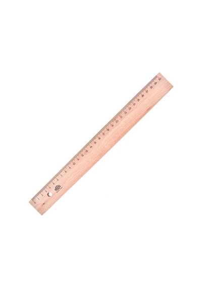 Hatas 30 Cm. Tahta Cetvel 12 Adet