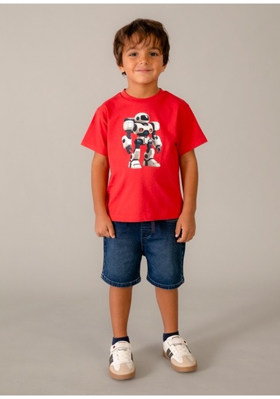 Mayoral Erkek Çocuk 2'li T-shirt Takım Kırmızı-lacivert - 03063
