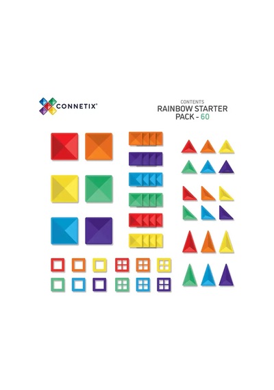 Connetix Rainbow Başlangıç Seti - 60 Parça Con-eu-60