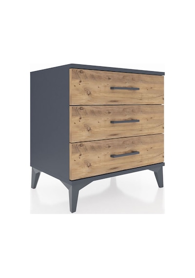 Hyperion Komodin 3 Çekmeceli 60x44x64 Antrasit-çam Antrasit