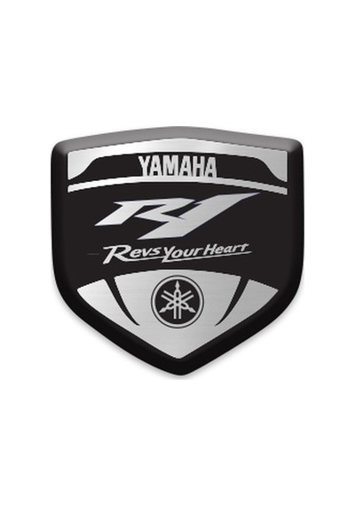 Motosiklet Stıcker Yamaha R1 Logolu 3d Kabartmalı Siperlik Camı 1